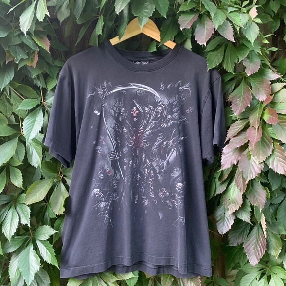 Vintage Skeleton Scythe Tee - Picture 1 of 8